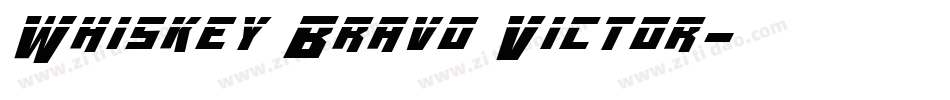 Whiskey Bravo Victor字体转换